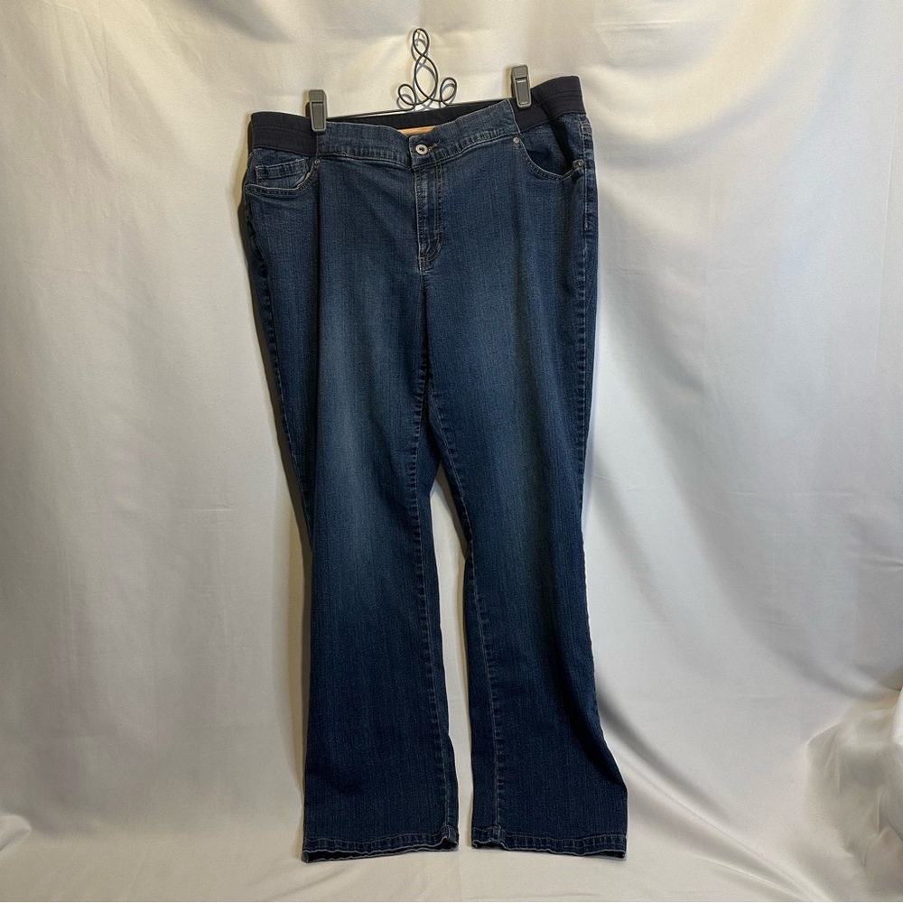 Duo Maternity Dark Blue Boot Cut Jeans Size XL